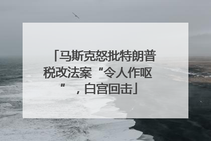 马斯克怒批特朗普税改法案“令人作呕”，白宫回击
