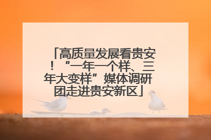高质量发展看贵安！“一年一个样、三年大变样”媒体调研团走进贵安新区