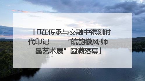 ﻿在传承与交融中镌刻时代印记——“皖韵徽风·师晶艺术展”圆满落幕