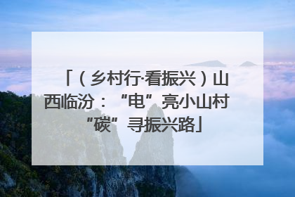 （乡村行·看振兴）山西临汾：“电”亮小山村 “碳”寻振兴路