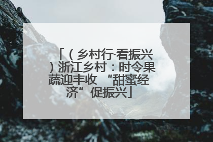 （乡村行·看振兴）浙江乡村：时令果蔬迎丰收 “甜蜜经济”促振兴