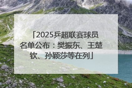 2025乒超联赛球员名单公布：樊振东、王楚钦、孙颖莎等在列