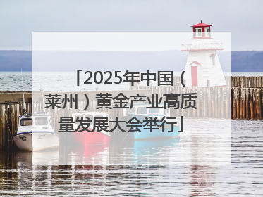 2025年中国（莱州）黄金产业高质量发展大会举行