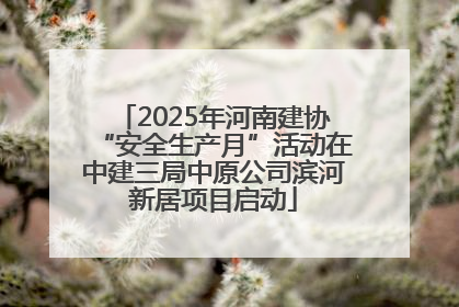 2025年河南建协“安全生产月”活动在中建三局中原公司滨河新居项目启动