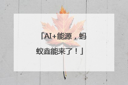 AI+能源，蚂蚁鑫能来了！